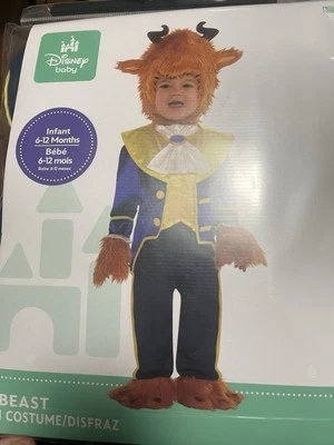 DISNEY  BEAST COSTUME CHILD 6-12 month-BEAUTY AND THE BEAST 4-PIECE - Image 1 of 2