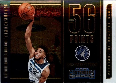 2018-19 Panini Contenders Playing the Numbers Game #22 Karl-Anthony Towns - BSK - Image 1 of 2
