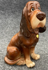 Disney Productions Trusty Hound Dog Lady & The Tramp Porcelain Figurine 6” VTG - Picture 1 of 24