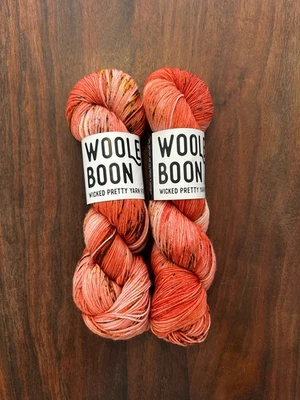 LOT OF 2 SKEINS Woolen Boon Classic (Fingering/Sock), Color: Vicious Trollop - Image 1 of 3