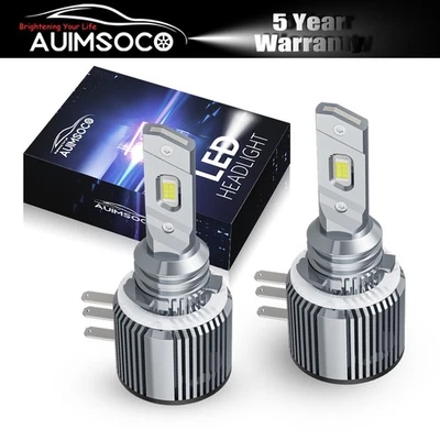 2x H15 LED Headlight Bulbs High Light White Bright For BMW 230i xDrive 2017-2018 - Image 1 of 4
