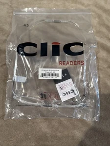 CliC Magnetic Durable Reading Glasses Clear 1.50 Original New Readers - Picture 1 of 4