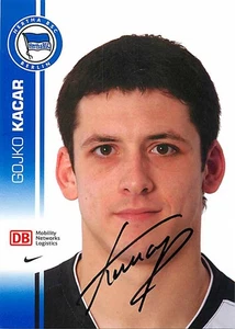 Gojko Kacar Original Autogrammkarte Hertha BSC - ca.11cm x 15cm - Bild 1 von 2