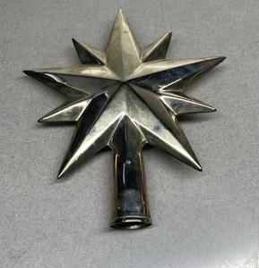 Vintage Metal Star Christmas Tree Topper - Picture 1 of 6