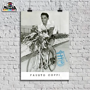 Poster Fausto Coppi Campionissimo Radsport Giro Italiens Ak Poster New - Bild 1 von 1