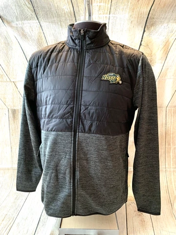 NDSU North Dakota State University Bison Full Zip Jacket Adult Medium Puffer Cover