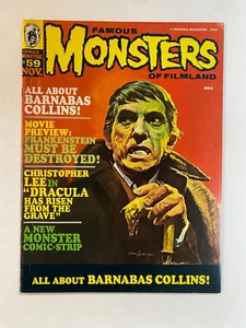 FAMOUS MONSTERS OF FILMLAND #59 BARNABAS COLLINS COVER VG - Picture 1 of 2