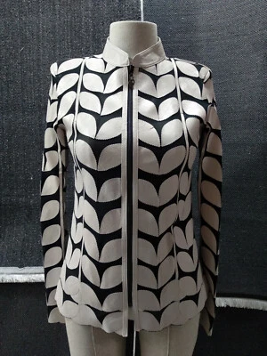 Leaf Mujer Chaqueta Cuero Mujer Cuero Chaqueta Mujer Cuero Todos los Colores Foto 1 de 4