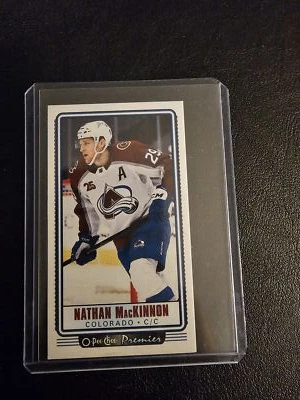 2021 O-Pee-Chee Nathan MacKinnon #P-4 O-Pee-Chee Premier Tallboys - Image 1 of 2