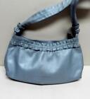 ITALY MARCO BUGGIANI WOMEN'S LEATHER SILVER BLUE PURSE