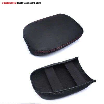 Cubierta reposabrazos tapa coche para Toyota Tacoma 2016 2017-2023 consola central cuero PU Foto 1 de 4