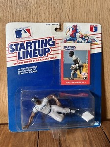 1988 STARTING LINEUP RICKEY HENDERSON NY YANKEES FIGURE WITH CARD