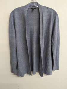 Eileen Fisher Women's Open Cardigan Sweater 100% Linen Blue Size Medium - Picture 1 of 7