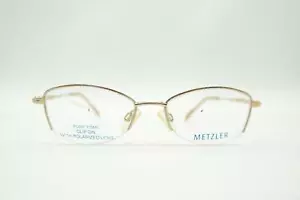 Vintage Metzler 1674 180 Titan Gold Half-Rim Glasses Frame NOS - Picture 1 of 6