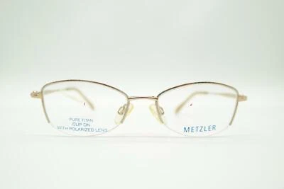 Vintage Metzler 1674 180 Titanium Gold Half-Rim Glasses Frame NOS - Image 1 of 4