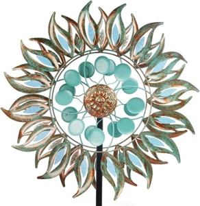 Large Wind Spinner Metal Double Kinetic for Outdoor Yard Garden Lawn Decoration - Picture 1 of 12