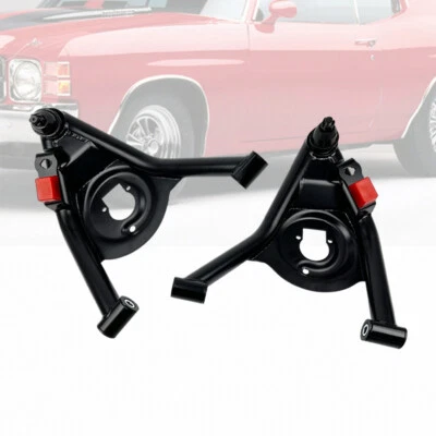 Lower Tubular Control Arms Fit Pontiac Firebird 雪佛兰 Camaro 1970 - 1981 黑色 — 第 1/4 张图片