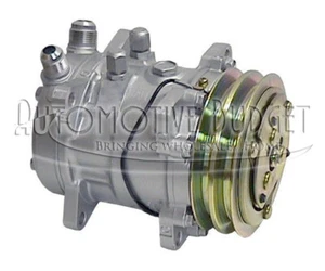 A/C Compressor w/Clutch for Sanden 9056 w/Vertical Flare Hose Connection - NEW - Picture 1 of 1
