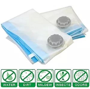 Paquete de 4 bolsas grandes de sellado al vacío almacenamiento 28""X20"" plástico ZIPLOCK 3 millas - Imagen 1 de 9
