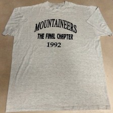 VTG Russell Athletic WV Mountaineers The Final Chapter 1992 T Shirt XL USA