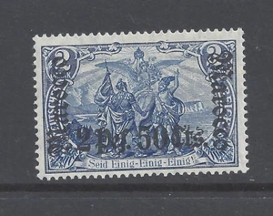 GERMAN POST OFFICES IN MOROCCO 1906 2pf. 50c. on 2m. WMK LOZENGES MNH SG 49 - Picture 1 of 2