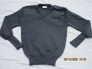 Englischer Pullover,Jumper Utility,blue-grey,RAF,Luftwaffe,V- Neck,Gr. 100cm,## - Picture 1 of 6
