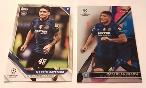 Martín Satriano Rookies 2022 Topps + Finest UEFA RCs Uruguay 🇺🇾 FC Inter Milan - Picture 1 of 6