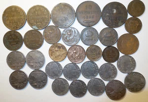 Italie & Saint Marin, Lot de 32 Monnaies de 1822 à 1942 !! - Picture 1 of 2