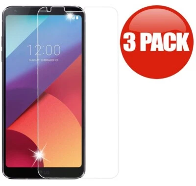 3-Pack Premium Tempered Glass Screen Protector For LG G6 - Image 1 of 4