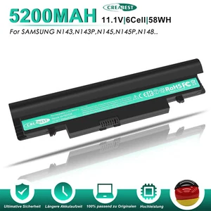 AA-PB2VC3B AA-PL2VC6B AA-PB2VC6B AA-PL2VC6W AA-PB2VC6W Akku Für Samsung N145 250 - Afbeelding 1 van 12