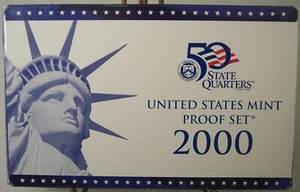 2000 United States Mint 50 State Quarters Proof Set MA Maryland SC NH Virginia - Picture 1 of 3