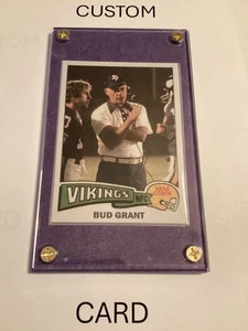 1975 Topps Bud Grant Minnesota Vikings Head Coach purple color match - Picture 1 of 4