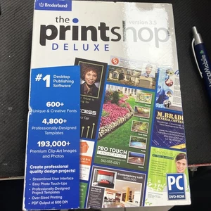 New Broderbund The PrintShop Deluxe Version 3.5 For Windows PC. - Picture 1 of 3
