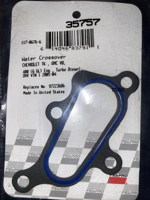 Fel-Pro  Thermostat Housing Gasket, LB7 LLY LBZ LMM LML LGH, 2001-2016 Duramax - Image 1 of 2