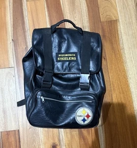 ZAINO VINTAGE PITTSBURGH STEELERS NFL ECOPELLE CUCITO COULISSE PIRAMIDE - Foto 1 di 14