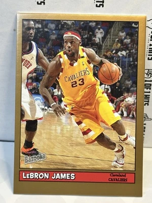 LEBRON JAMES 2005-06 Topps Bazooka #50 GOLD SP Cavaliers Heat Los Angeles Lakers - Image 1 of 2