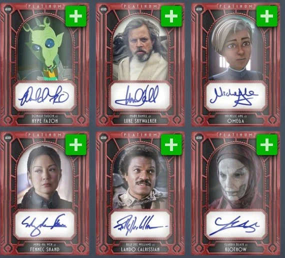 [DIGITAL] Topps Star Wars - Platinum 25 W2 - Red Signatures - Pick - Image 1 of 1