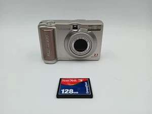 Canon Powershot A20 2.1MP x3 Zoom Digital Camera w/ 128MB Memory Card *Tested* - Picture 1 of 8