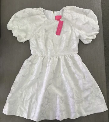 NWT $328 Lilly Pulitzer White Dress, Knoxlie Silk Size 8 - Bride, Graduation! - Image 1 of 4