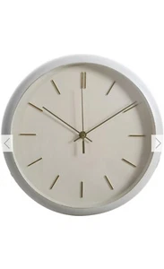 Neue wunderschöne creme matte Wanduhr perfekt für jeden Raum oder jede Wand - Bild 1 von 2