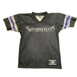 OT SPORTS "Swashbucklers" Team Jerseys Adult Medium Black V-Neck Football NWT - Picture 1 of 6