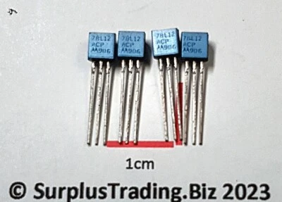 Motorola 78L12ACP 12V Voltage Regulator (Pk of 4) - Image 1 of 2