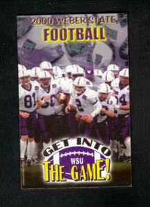 Weber State Wildcats--2000 Football & Volleyball Pocket Schedule - Picture 1 of 2
