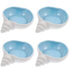  4 Pack Decorative Trinket Dish Ceramic Ring Tray Conch Jewelry