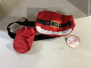 Neu Target Bullseye Bauchtasche Hüfttasche Trinkflaschenhalter verstellbar Santa - Bild 1 von 1