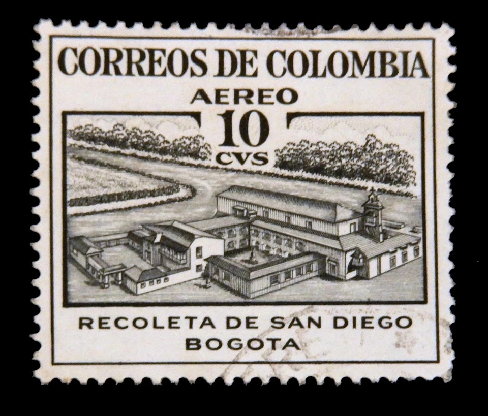 Colombia stamp1954 / Bogota Air Port   / Air Mail /  Used - Image 1 of 1