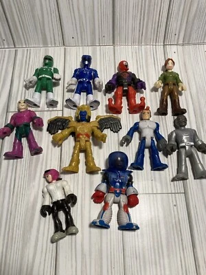 Lote de 10 figuras IMAGINEXT varios juguetes Playskool superhéroe amigos Foto 1 de 4