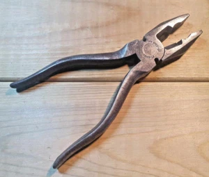 Vintage Elliot Lucas 6" Elec Pliers PW2163 Old Hand Tools Engineer Mechanics - Picture 1 of 6
