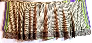 Women's Indian Sari Wrap Skirt Handmade Reversible Vintage Hippie XL Tea - Picture 1 of 6