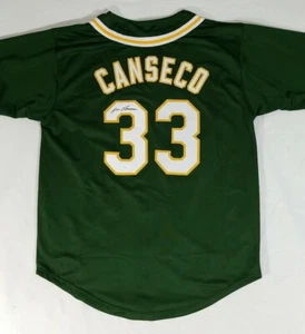 JOSE CANSECO Signed Oakland Athletics #33 Baseball Sewn Jersey JSA Certified COA - Picture 1 of 5